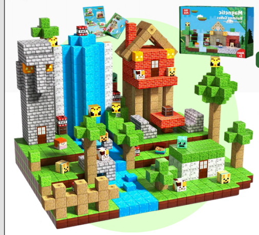 Bloques magnéticos Minicraft de 150 cubos